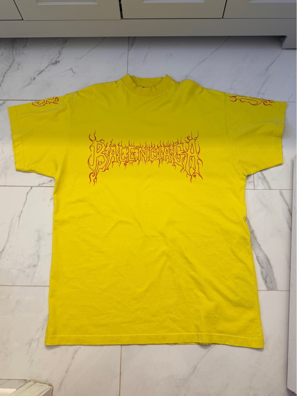 Balenciaga Oversized Darkwave Vintage Jersey T-Shirt